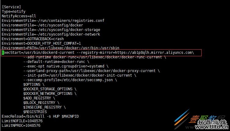 centos7更改docker仓库的方法