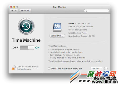 time machine backup